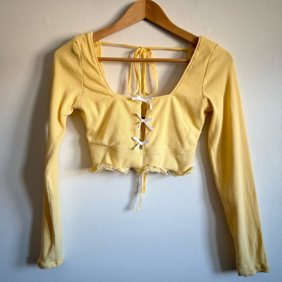 Free People Dancing Queen Set in Mellow Yellow - Picture 5 of 11